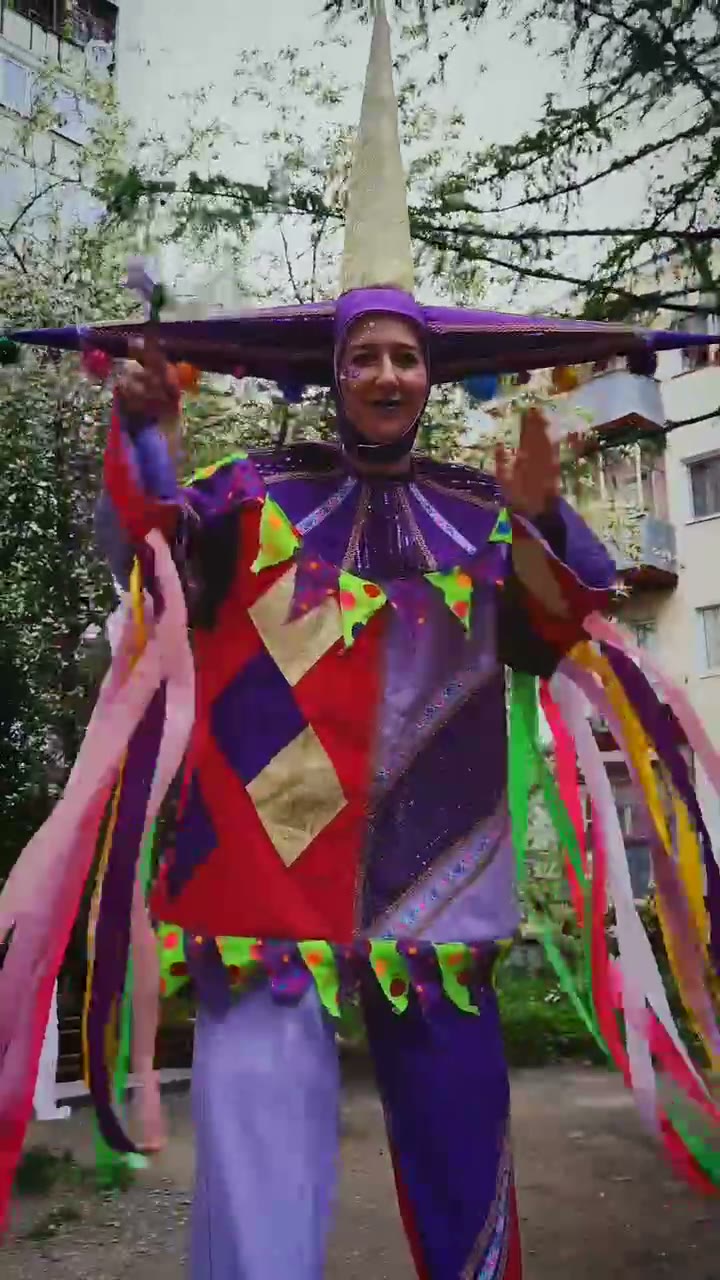 Character on Spring Stilts